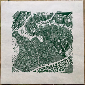 PRE-ORDER - Kill the Jack - *Limited Edition* linocut (dark green 42 x 42 cm)
