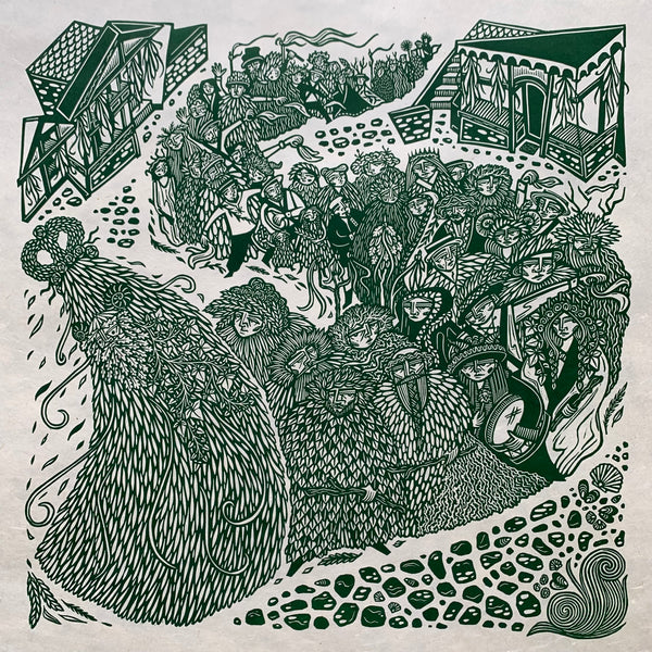 PRE-ORDER - Kill the Jack - *Limited Edition* linocut (dark green 42 x 42 cm)