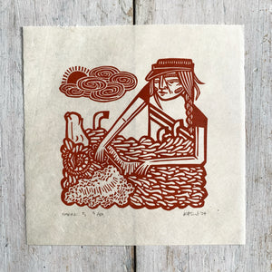PRE-ORDER - Shear 3 *Limited Edition* (rust on Kitakata; 15 cm x 15 cm)