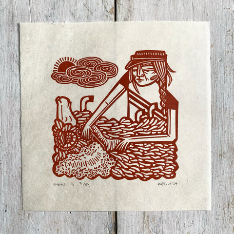 PRE-ORDER - Shear 3 *Limited Edition* (rust on Kitakata; 15 cm x 15 cm)