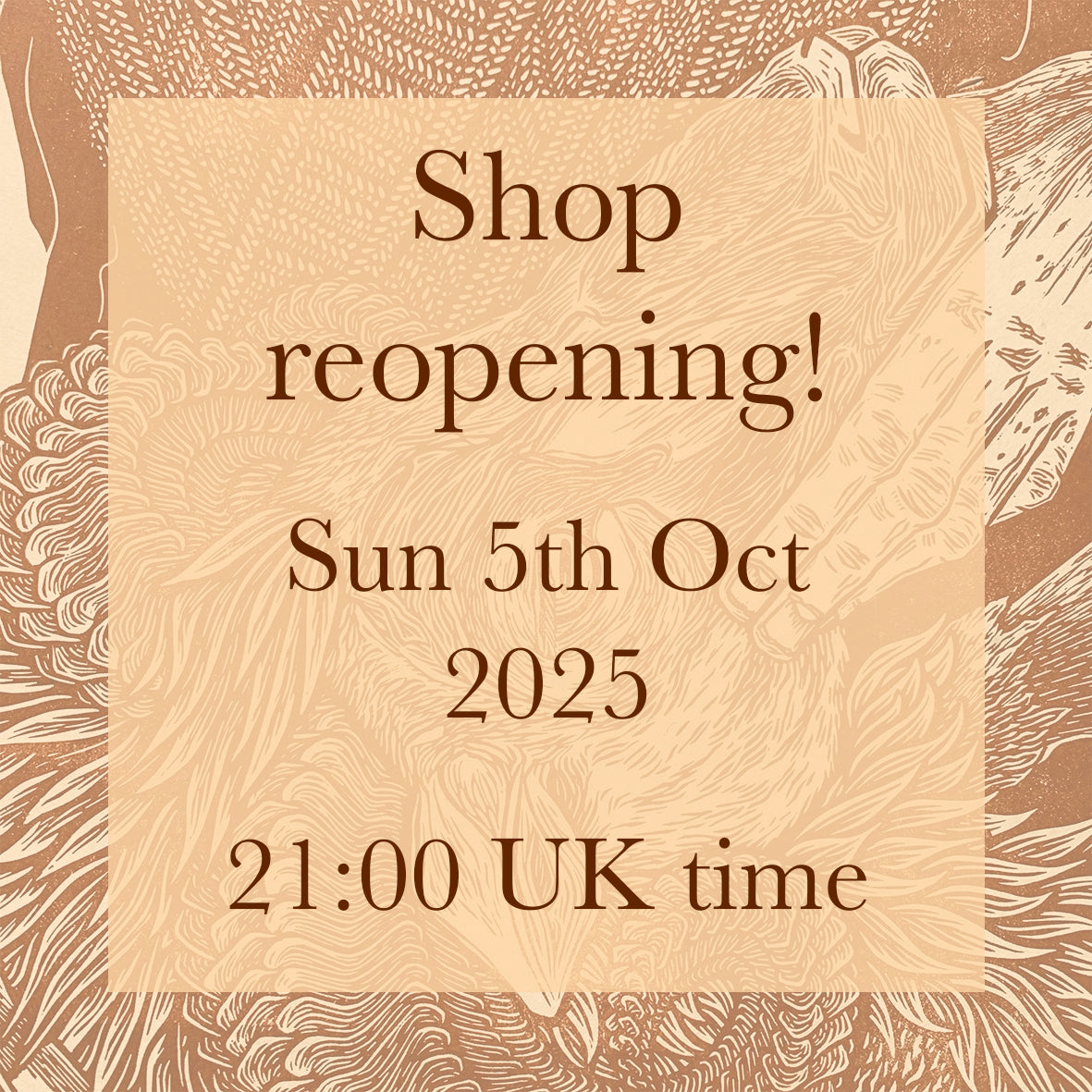 Shop reopens Sunday 5th October 2025 - 21:00 (9 pm) UK time!