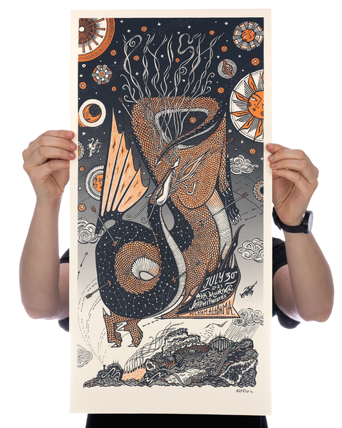 SOLD OUT - Phish tour poster - Pelham AL, signed ARTIST EDITION