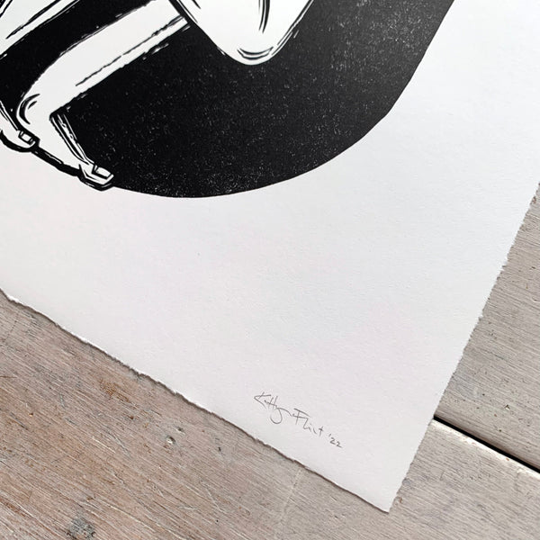 PRE-ORDER - ...And Child - *Limited Edition* linocut (black, 47 x 47 cm)